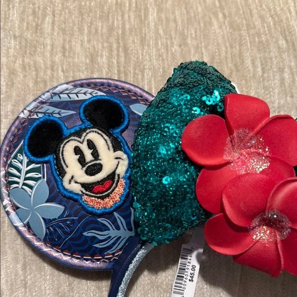 Aulani Mickey / Minnie Mouse Sequin Ears Headband - Picture 5 of 10
